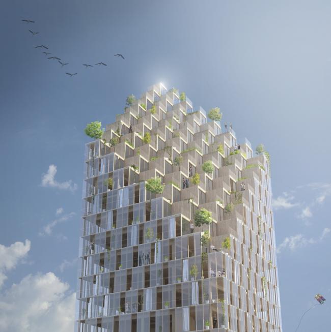 Проект деревянного небоскреба в Стокгольме