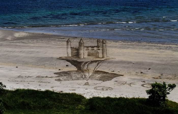 3D-рисунки на песке