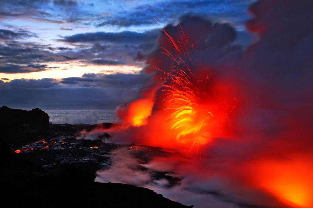 Извержение вулкана на Гавайских островах