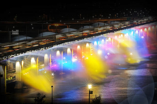Радужный фонтан в Сеуле
