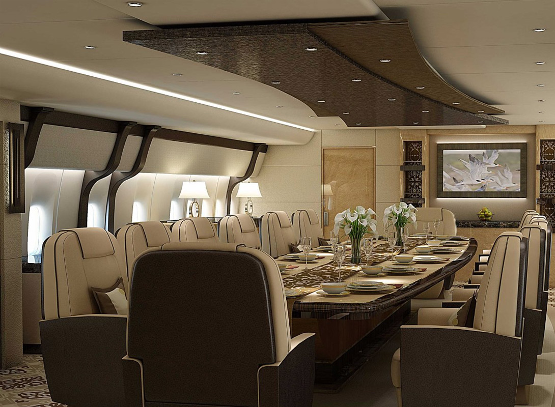 Boeing 747-8 VIP - роскошный летающий дворец